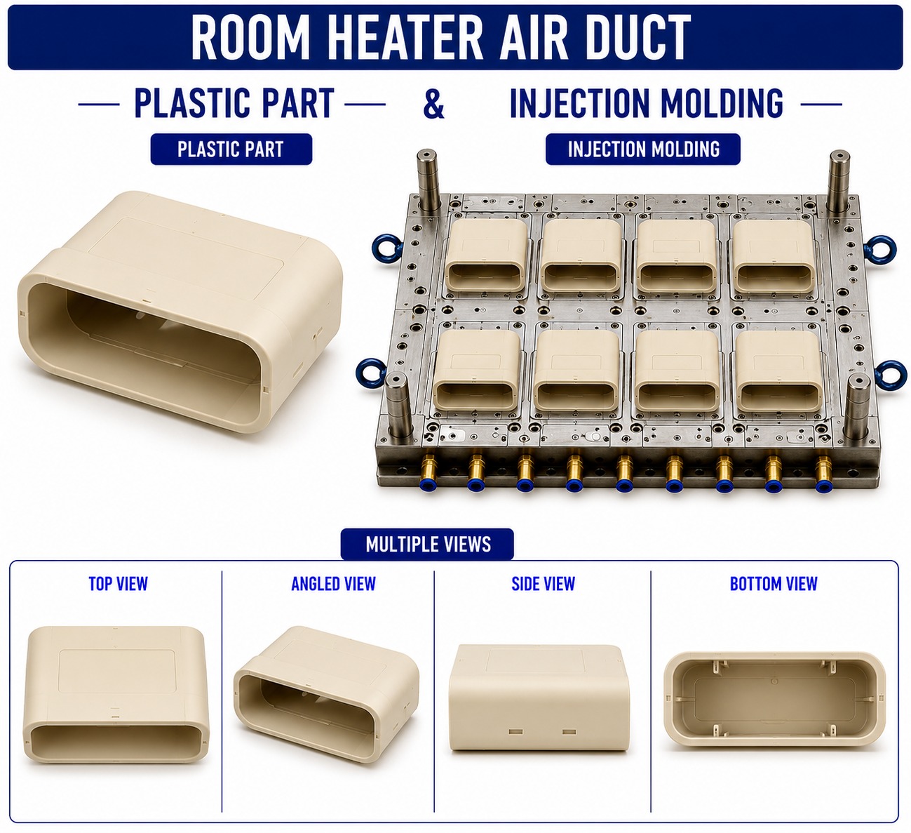 Room Heater Plastic Air Duct Mould and Moulding Service